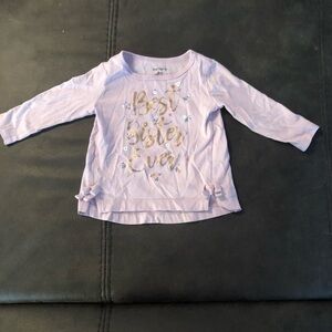 Carter’s Purple “Best Sister Ever” Shirt